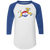 Houston Mavericks Raglan Shirt ABA Basketball color White/Royal Blue Houston Mavericks Raglan Shirt ABA Basketball color White/Royal Blue