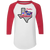 Dallas Chaparrals Raglan Shirt ABA Basketball color White/Red Dallas Chaparrals Raglan Shirt ABA Basketball color White/Red