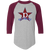Detroit Stars Raglan Shirt Negro League Baseball color Athletic Heather/Maroon Detroit Stars Raglan Shirt Negro League Baseball color Athletic Heather/Maroon