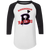 Birmingham Black Barons Raglan Shirt Negro League Baseball color White/Black Birmingham Black Barons Raglan Shirt Negro League Baseball color White/Black