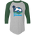 Seattle Sounders Raglan Shirt NASL Soccer color Athletic Heather/Dark Green Seattle Sounders Raglan Shirt NASL Soccer color Athletic Heather/Dark Green