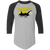 San Diego Jaws Raglan Shirt Franchise NASL Soccer color Athletic Heather/Black San Diego Jaws Raglan Shirt Franchise NASL Soccer color Athletic Heather/Black