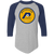 Rochester Lancers Raglan Shirt Franchise NASL Soccer color Athletic Heather/Navy Blue Rochester Lancers Raglan Shirt Franchise NASL Soccer color Athletic Heather/Navy Blue