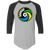 New York Cosmos Raglan Shirt 3/4 Sleeve NASL Soccer color Athletic Heather/Black New York Cosmos Raglan Shirt 3/4 Sleeve NASL Soccer color Athletic Heather/Black