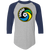 New York Cosmos Raglan Shirt 3/4 Sleeve NASL Soccer color Athletic Heather/Navy New York Cosmos Raglan Shirt 3/4 Sleeve NASL Soccer color Athletic Heather/Navy