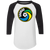 New York Cosmos Raglan Shirt 3/4 Sleeve NASL Soccer color White/Black New York Cosmos Raglan Shirt 3/4 Sleeve NASL Soccer color White/Black