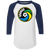 New York Cosmos Raglan Shirt 3/4 Sleeve NASL Soccer color White/Navy New York Cosmos Raglan Shirt 3/4 Sleeve NASL Soccer color White/Navy