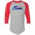 Montreal Manic Raglan Shirt Franchise NASL Soccer color Athletic Heather/Red Montreal Manic Raglan Shirt Franchise NASL Soccer color Athletic Heather/Red