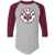Los Angeles Wolves Raglan Shirt NASL Soccer color Athletic Heather/Maroon