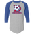 Dallas Tornado Raglan Shirt NASL Soccer color Athletic Heather/Royal Blue Dallas Tornado Raglan Shirt NASL Soccer color Athletic Heather/Royal Blue