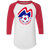 Boston Minutemen Raglan Shirt Franchise NASL Soccer color White/Red Boston Minutemen Raglan Shirt Franchise NASL Soccer color White/Red