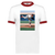 Nolan Ryan Ringer T-shirt MLB Baseball Pitcher MLB California Angels Pitcher Illustration Art color White/Red Nolan Ryan Ringer T-shirt MLB Baseball Pitcher MLB California Angels Pitcher Illustration Art color White/Red