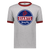 Jersey City Giants Ringer T-shirt Negro League Baseball color Heather Gray/Red Jersey City Giants Ringer T-shirt Negro League Baseball color Heather Gray/Red