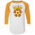 Baltimore Blast Raglan Shirt Colorblock MISL Soccer color White/Gold