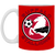 Buffalo Stallions Mug 11oz White Glossy Ceramic MISL Soccer color Red
