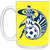 Cleveland Force Mug 15oz Glossy Ceramic MISL Soccer color Yellow