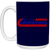 Las Vegas Americans Mug 15oz Glossy Ceramic MISL Soccer color Navy
