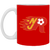 New Jersey Rockets Mug 11oz White Glossy Ceramic MISL Soccer color Red New Jersey Rockets Mug 11oz White Glossy Ceramic MISL Soccer color Red