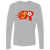 New Jersey Rockets Long Sleeve Shirt MISL Soccer color Heather Grey New Jersey Rockets Long Sleeve Shirt MISL Soccer color Heather Grey