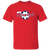 New York Arrows T-shirt MISL Soccer color Red New York Arrows T-shirt MISL Soccer color Red