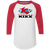 Philadelphia Kixx Raglan Shirt Colorblock MISL Soccer color White/Red