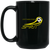 Pittsburgh Spirit Mug 15oz Black Glossy Ceramic MISL Soccer