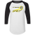 Pittsburgh Spirit Raglan Shirt Colorblock MISL Soccer color White/Black