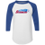 St. Louis Steamers Raglan Shirt Colorblock MISL Soccer color White/Royal Blue