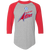Boston Astros Raglan Shirt Colorblock ASL Soccer color Heather Gray/Red