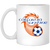 California Sunshine Mug 11oz White Glossy Ceramic ASL Soccer