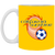 California Sunshine Mug 11oz Glossy Ceramic ASL Soccer color Athletic Gold
