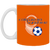 California Sunshine Mug 11oz Glossy Ceramic ASL Soccer color Burnt Orange