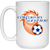California Sunshine Mug 15oz White Glossy Ceramic ASL Soccer California Sunshine Mug 15oz White Glossy Ceramic ASL Soccer