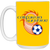 California Sunshine Mug 15oz Glossy Ceramic ASL Soccer color Athletic Gold California Sunshine Mug 15oz Glossy Ceramic ASL Soccer color Athletic Gold