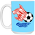 Connecticut Wildcats Mug 15oz Glossy Ceramic ASL Soccer color Columbia Blue Connecticut Wildcats Mug 15oz Glossy Ceramic ASL Soccer color Columbia Blue