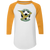 Las Vegas Seagulls Raglan Shirt Colorblock ASL Soccer color White/Gold