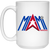 Miami Americans Mug 15oz White Glossy Ceramic ASL Soccer color White Miami Americans Mug 15oz White Glossy Ceramic ASL Soccer color White