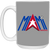 Miami Americans Mug 15oz White Glossy Ceramic ASL Soccer color Grey Miami Americans Mug 15oz White Glossy Ceramic ASL Soccer color Grey