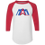 Miami Americans Raglan Shirt Colorblock ASL Soccer color White/Red Miami Americans Raglan Shirt Colorblock ASL Soccer color White/Red