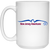 New Jersey Americans Mug 15 oz. White Glossy Ceramic ASL Soccer