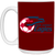New Jersey Eagles Mug 15 oz. Glossy Ceramic ASL Soccer color Maroon