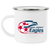 New Jersey Eagles Camping Mug 12 oz. Enamel ASL Soccer