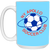 New York Apollo Mug 15 oz. Glossy Ceramic ASL Soccer color Columba Blue