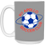 New York Apollo Mug 15 oz. Glossy Ceramic ASL Soccer color Grey