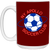 New York Apollo Mug 15 oz. Glossy Ceramic ASL Soccer color Maroon