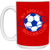 New York Apollo Mug 15 oz. Glossy Ceramic ASL Soccer color Red
