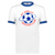 New York Apollo Ringer T-shirt ASL Soccer color White/Royal Blue