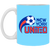 New York United Mug 11 oz. Glossy Ceramic ASL Soccer color Columbia Blue