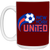 New York United Mug 15 oz. Glossy Ceramic ASL Soccer color Maroon