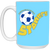 Pennsylvania Stoners Mug 15 oz. Glossy Ceramic ASL Soccer color Columbia Blue